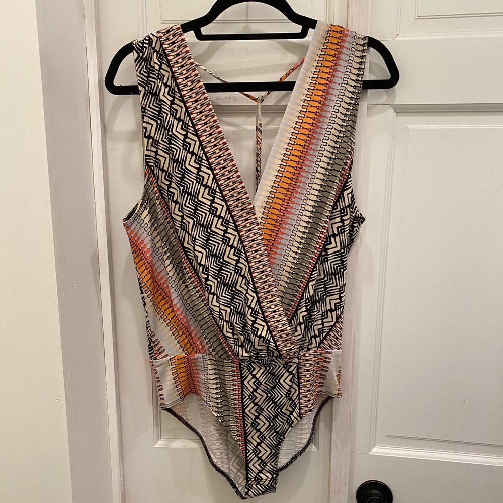 NWOT BCBGeneration Surplice Bodysuit